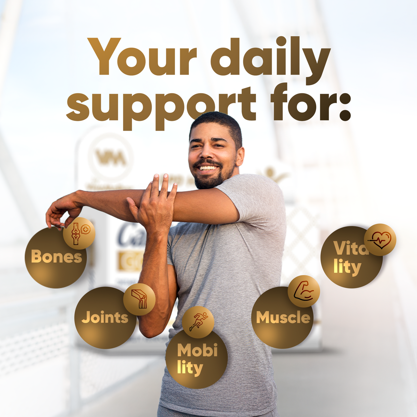 Calcitrin Gold Dietary Supplement, Mobility Support, 60 Tablets