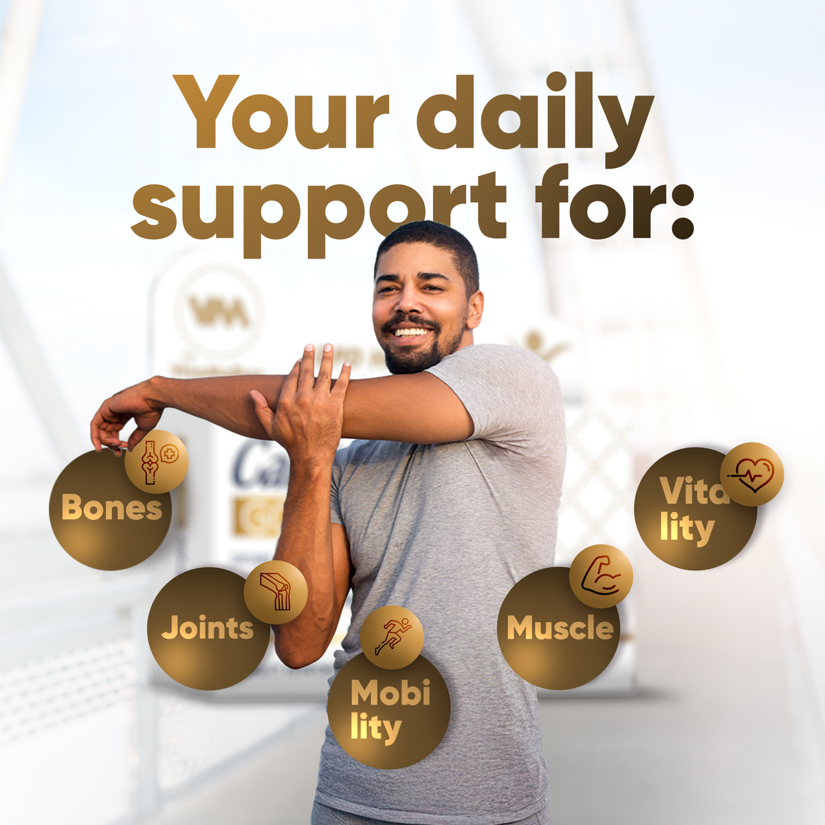 Calcitrin Gold Dietary Supplement, Mobility Support, 60 Tablets